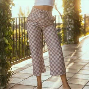 Albionfit Audrey Trouser, Brown Checkers (s)